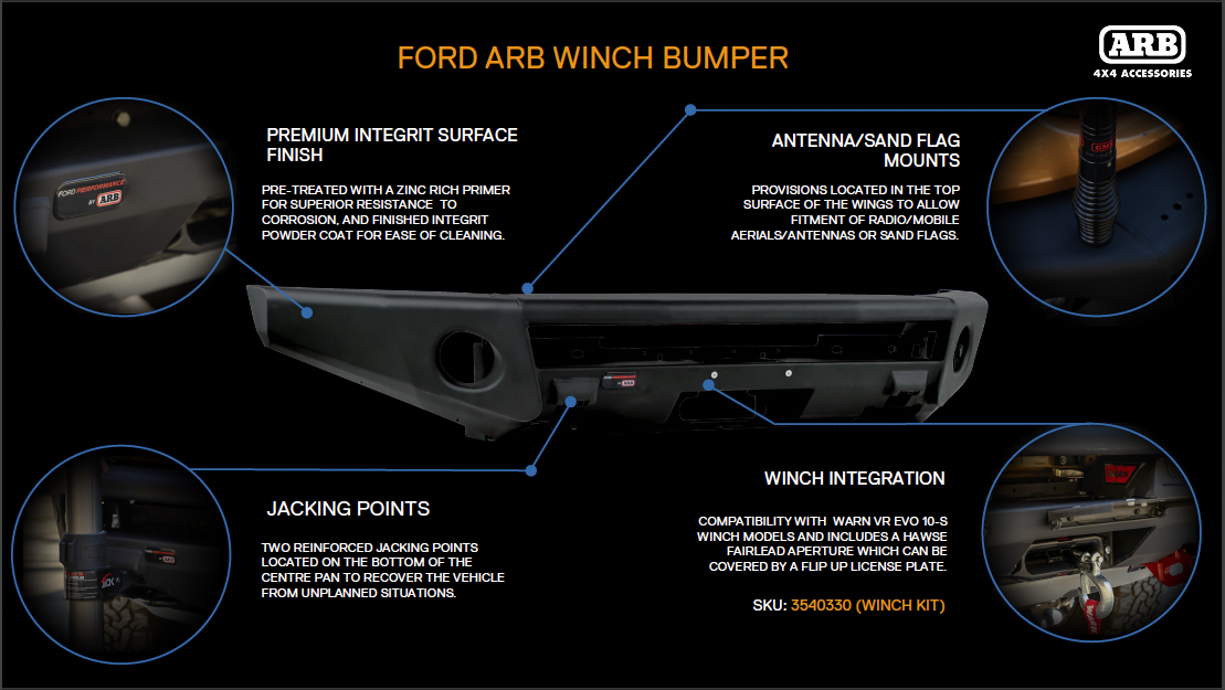 Ford Performance Bumper for Ford Ranger – ARB 4x4 Accessories - USA